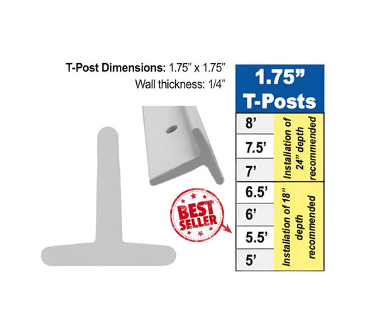 1.75″ T-POST